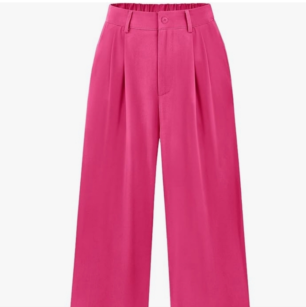 PrettyGarden from Amazon store, size XXL, pink, wide leg trouser pants